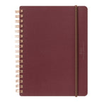 Midori Grain Leather Notebook B6 - Red