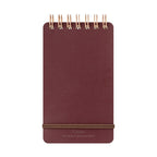 Midori Grain Leather Notepad - Red