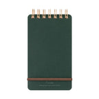 Midori Grain Leather Notepad - Green
