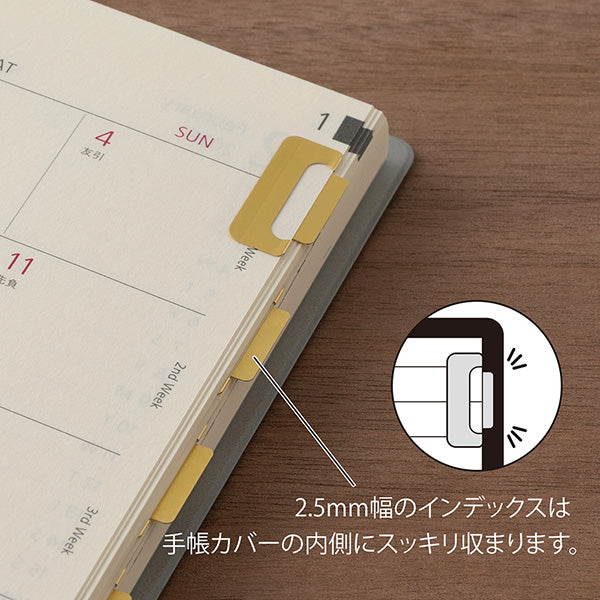 Midori Index Clips Gold