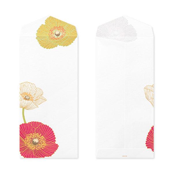 Midori Kami Letter Paper Poppy