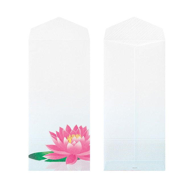 Midori Kami Letter Paper Set Mirror Water Lily