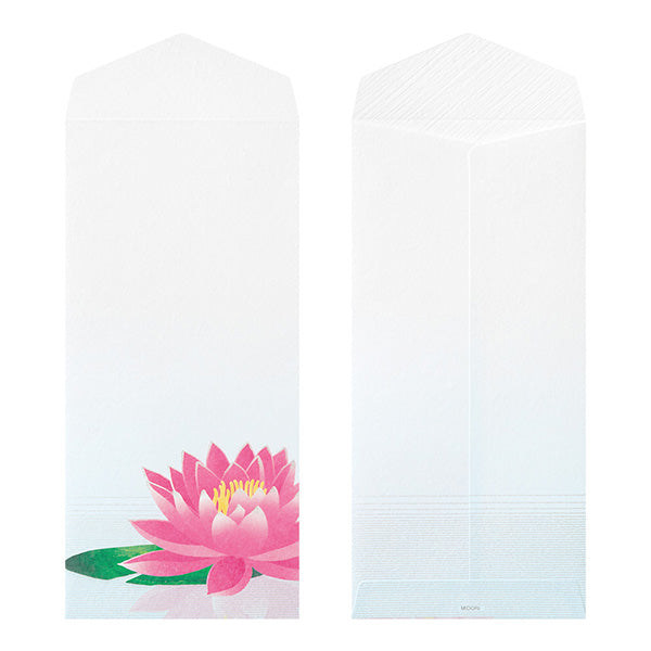 Midori Kami Letter Paper Set Mirror Water Lily