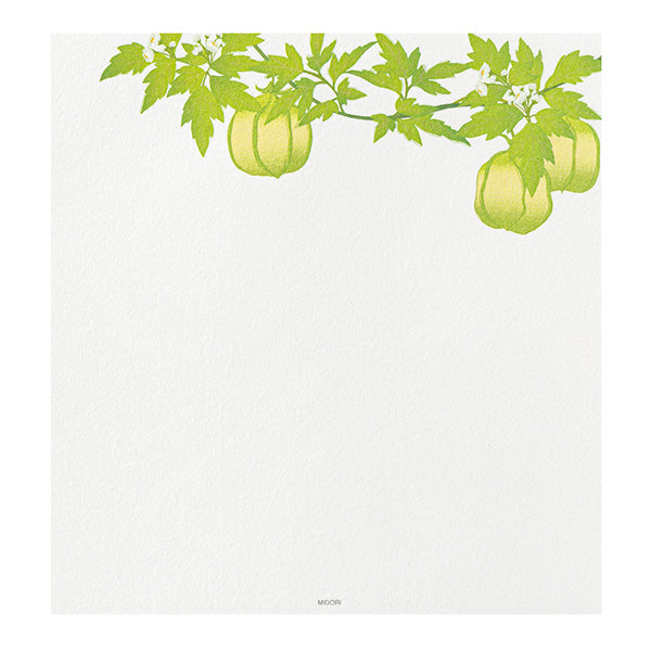 Midori Kami Letter Paper Summer Flower