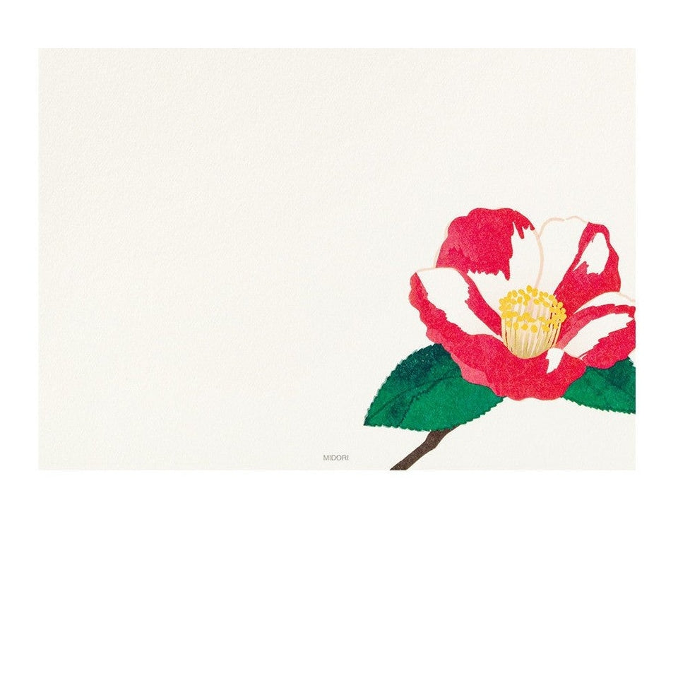 Midori Kami Letter Set Camellia