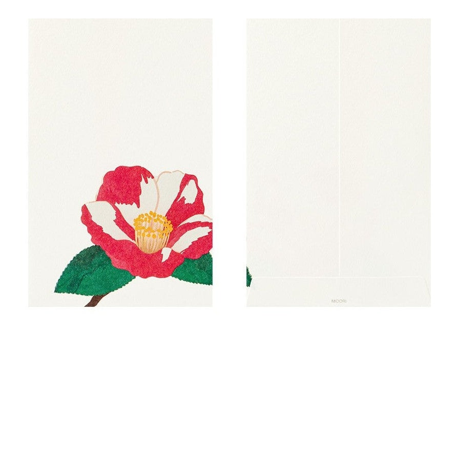 Midori Kami Letter Set Camellia