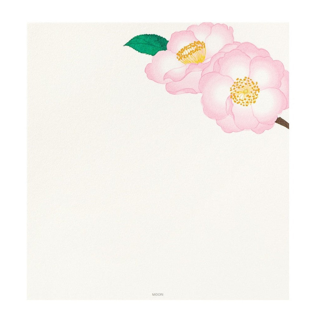 Midori Kami Letter Set Camellia