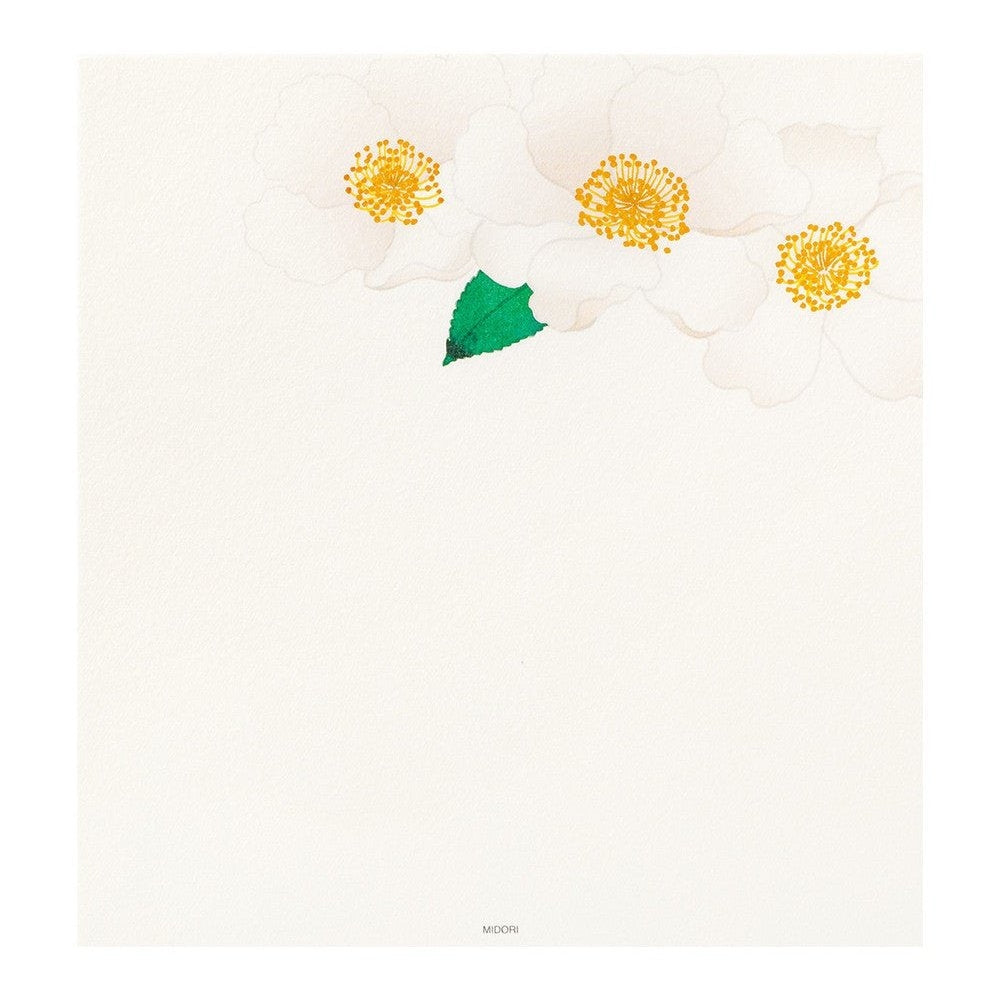 Midori Kami Letter Set Camellia