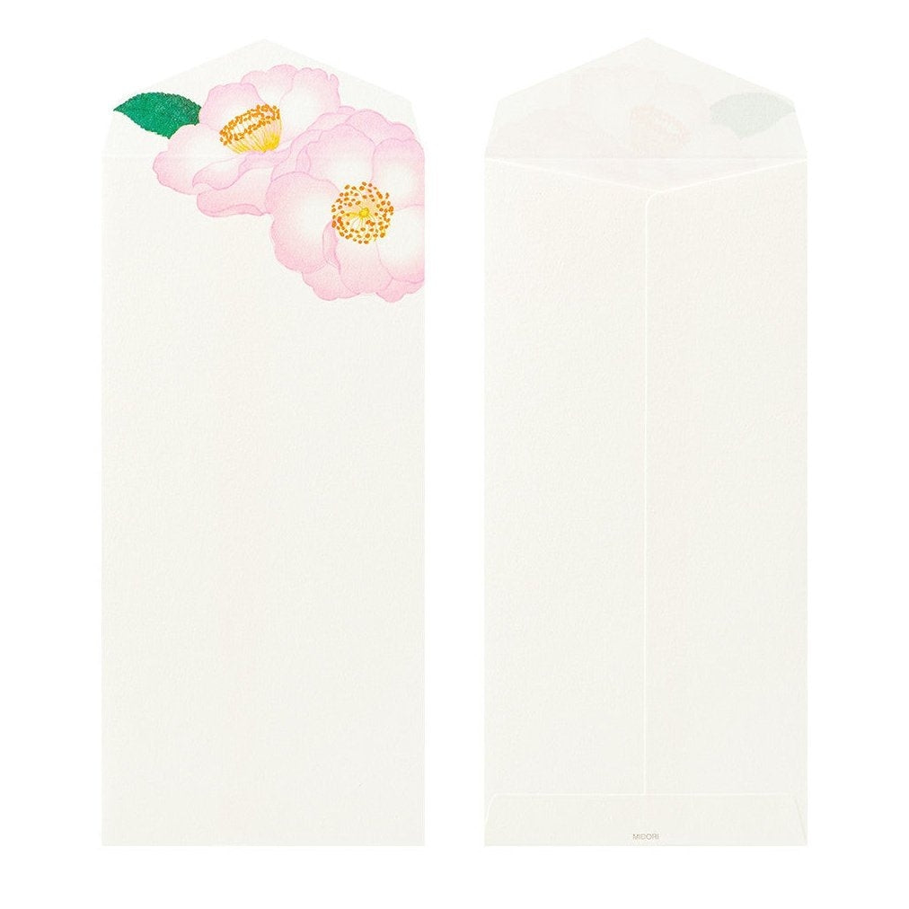Midori Kami Letter Set Camellia