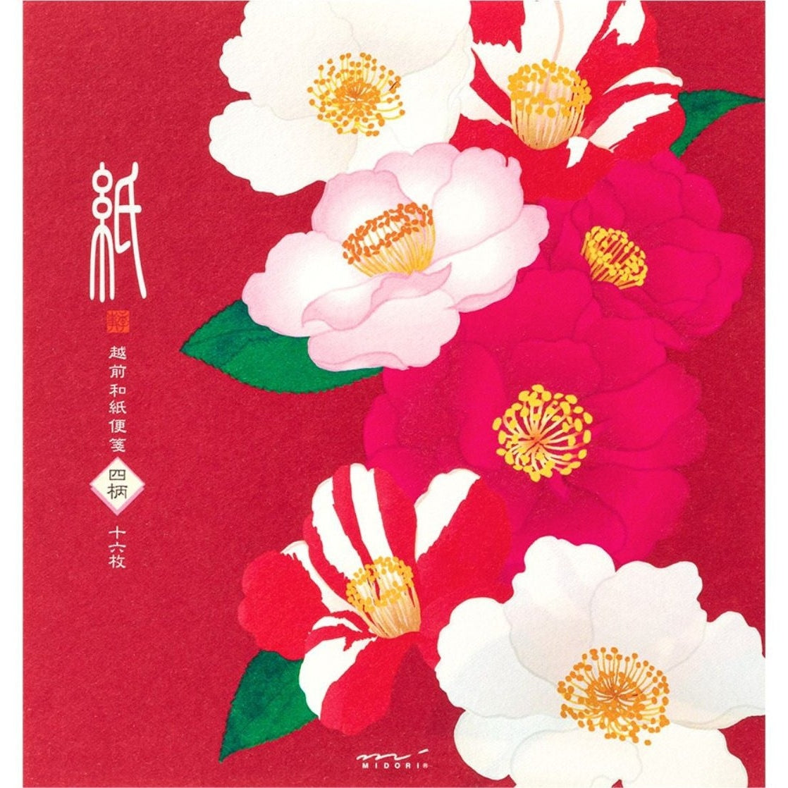 Midori Kami Letter Set Camellia