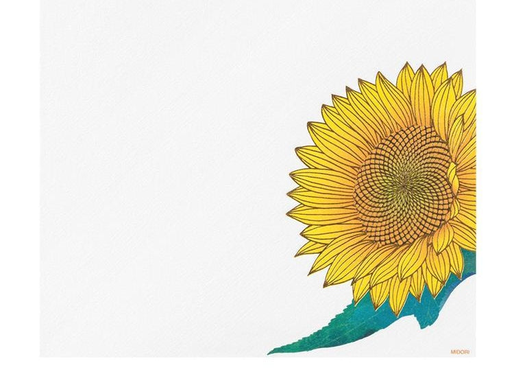 Midori Kami Letter Set (Sunflowers)