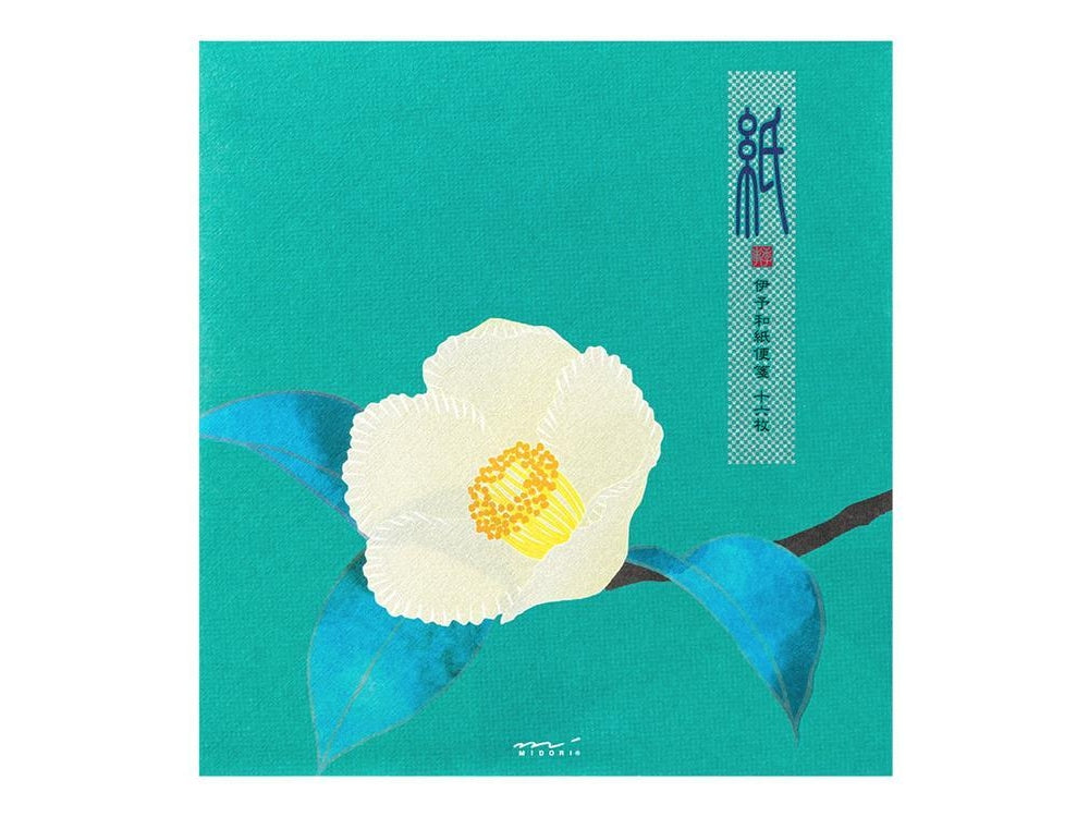 Midori Kami Letter Set (White Camellia)