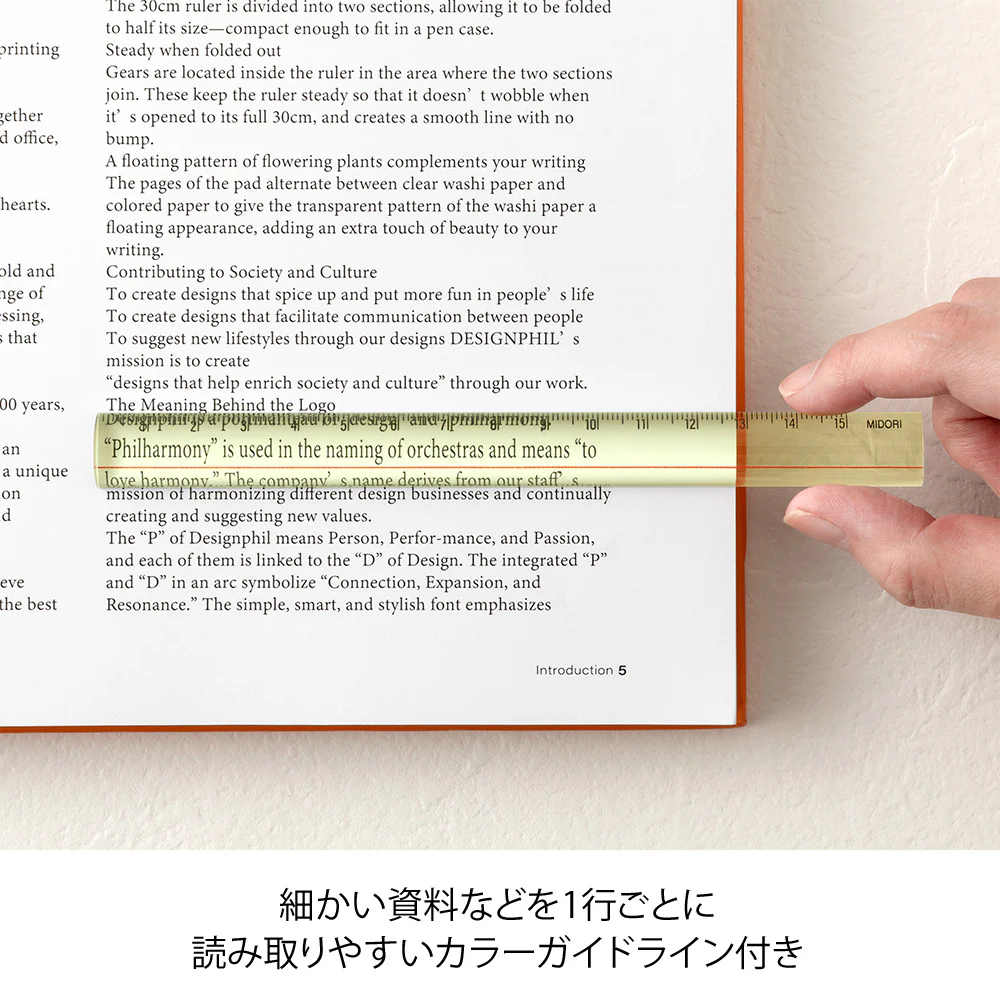 Midori Lens Ruler 15cm