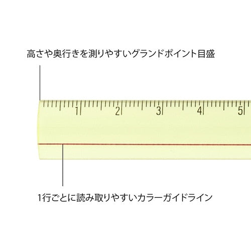 Midori Lens Ruler 15cm
