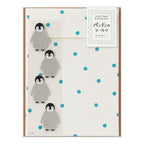 Midori Letter Set with Animal Stickers Penguin