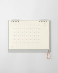 Midori MD Desk Calendar 2027 laid flat showing the January 2027 monthly grid