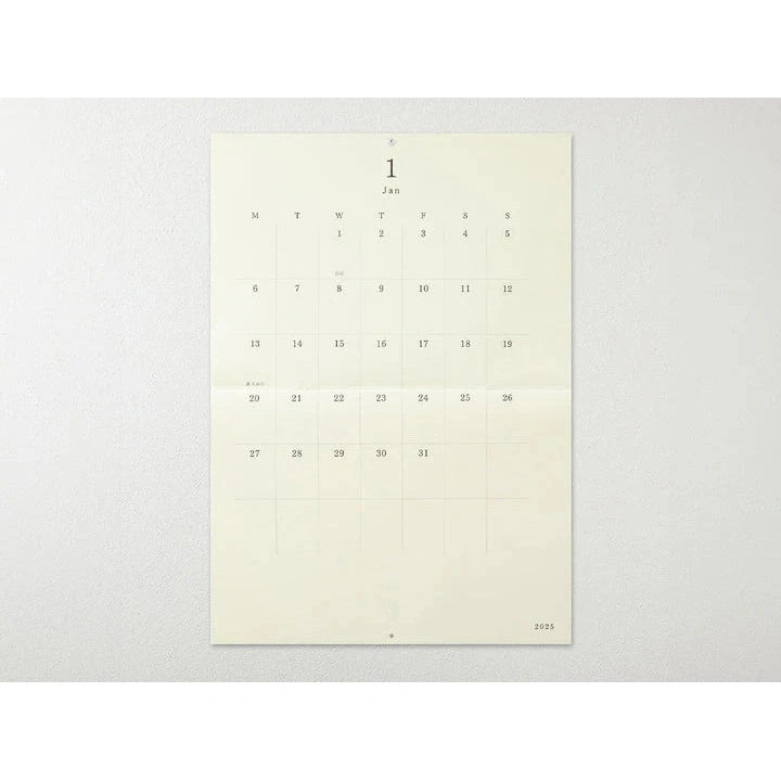 Midori MD Calendar Folded Wall A3 2025