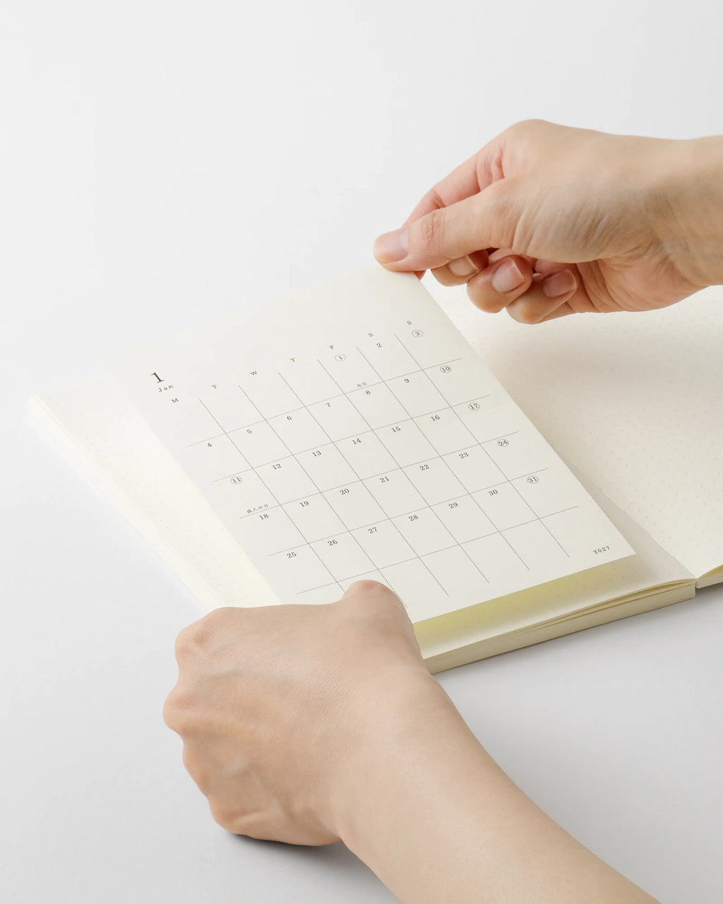 Midori MD Diary Sticker L 2027