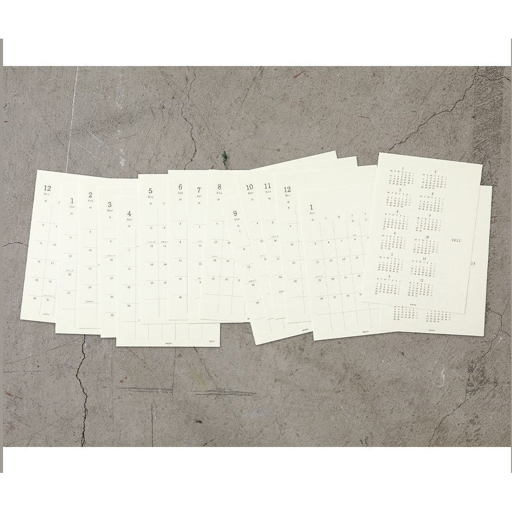 Midori MD Diary Sticker Large 2025