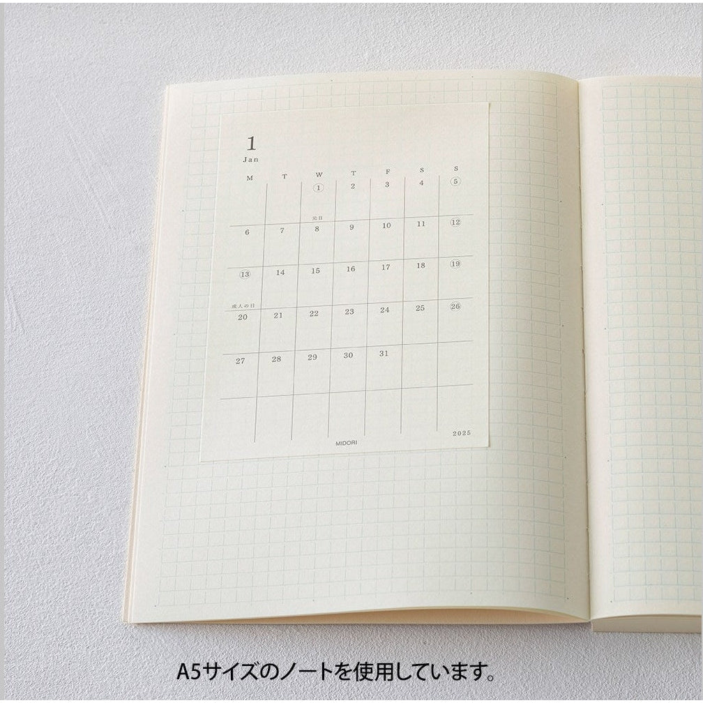 Midori MD Diary Sticker Small 2025