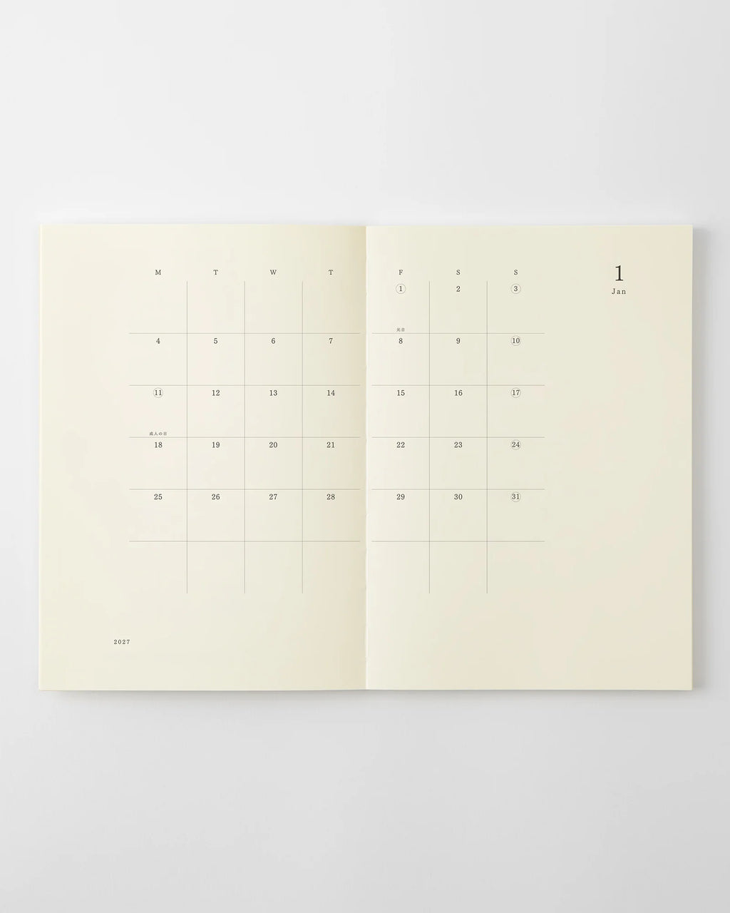 Midori MD Notebook Diary A4 Thin 2027
