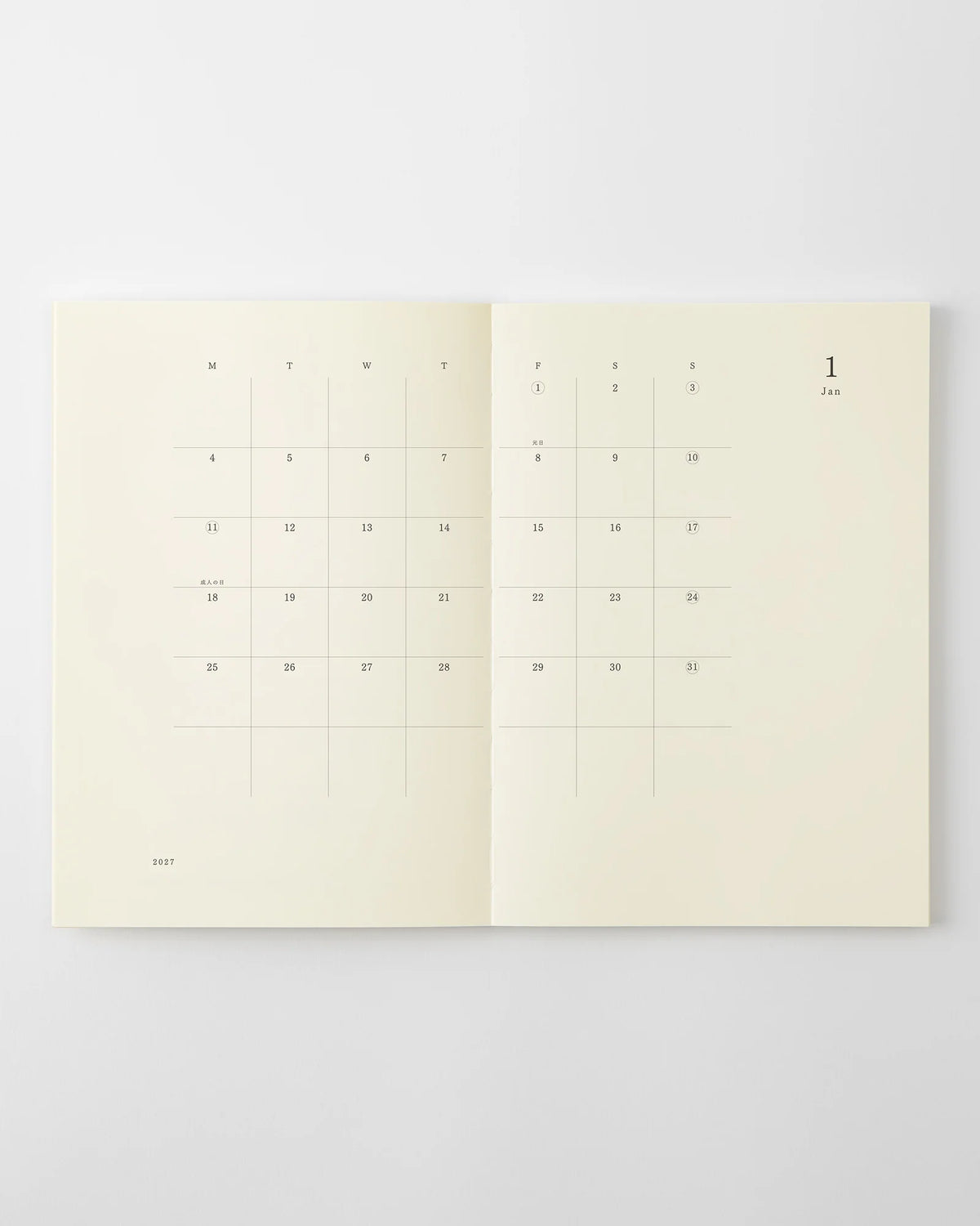 Midori MD Notebook Diary A4 Thin 2027