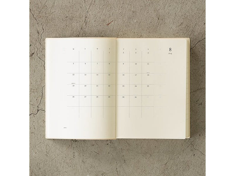 Midori MD Notebook Diary A5 1Day 1Page 2024