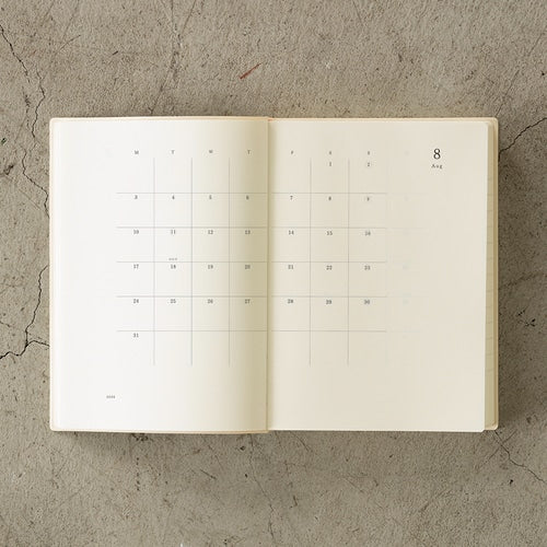 Midori MD Notebook Diary <A5> 1Day 1Page 2026