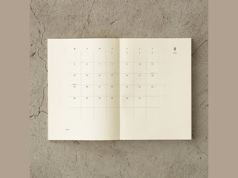 Midori MD Notebook Diary A5 Thin 2024