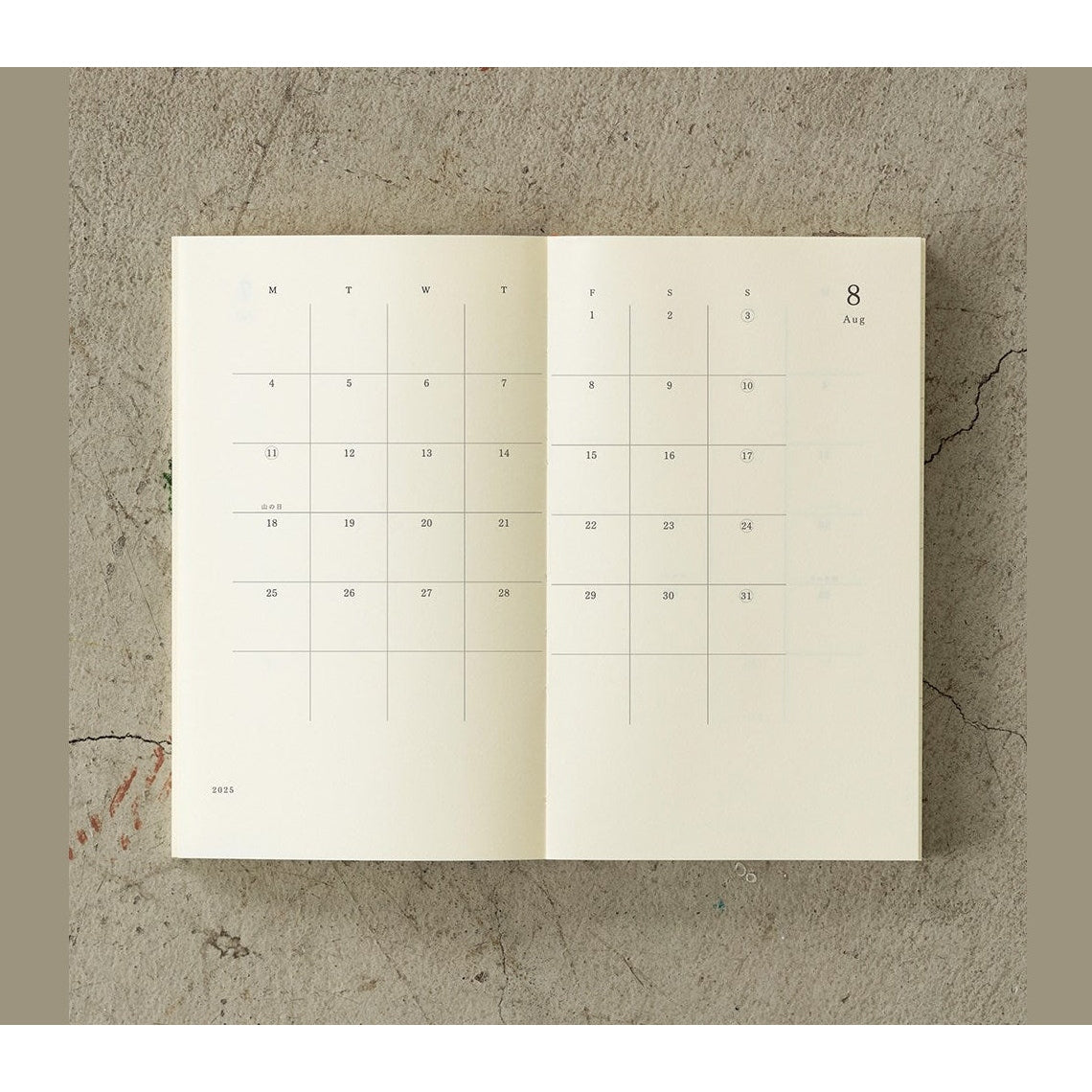 Midori MD Notebook Diary B6 Slim 2025