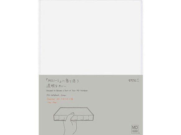 Midori MD Notebook Journal A5 Codex 1 Day 1 Page Clear Cover