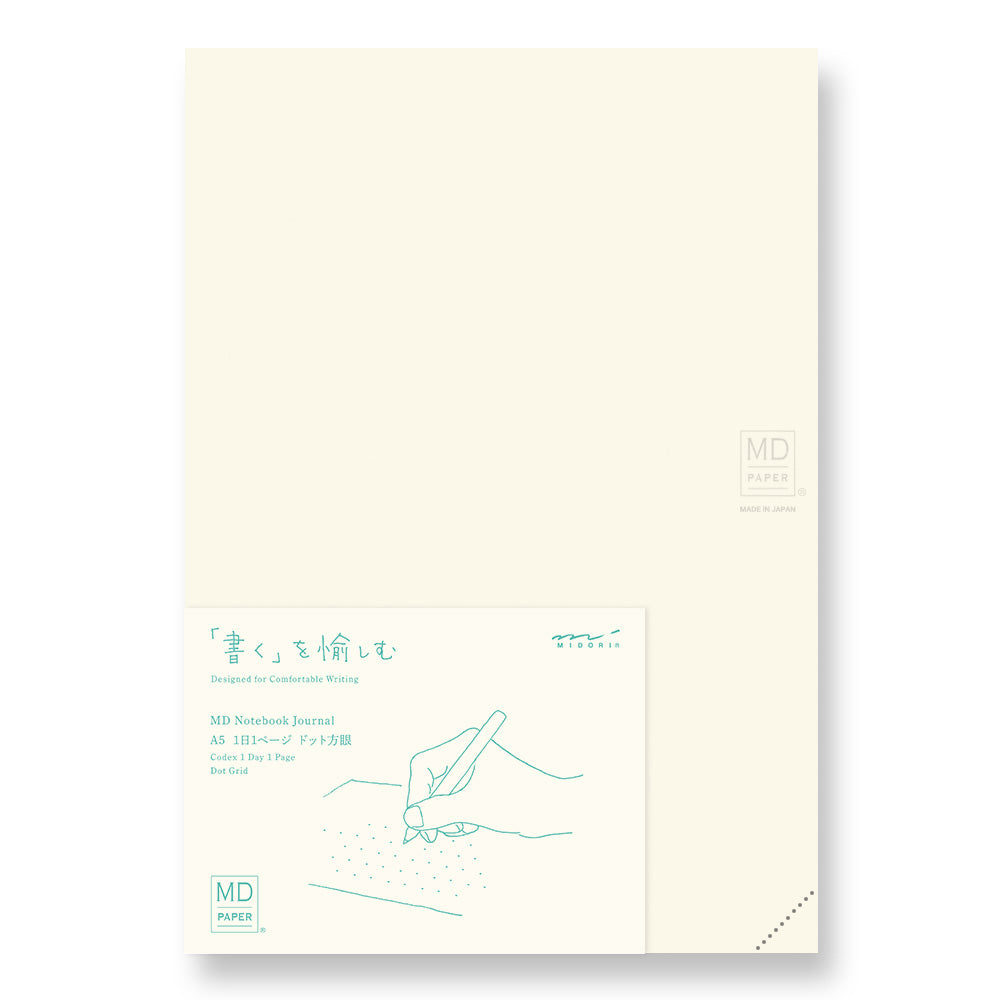 Midori MD Notebook Journal Codex A5 1 Day 1 Page - Dot Grid