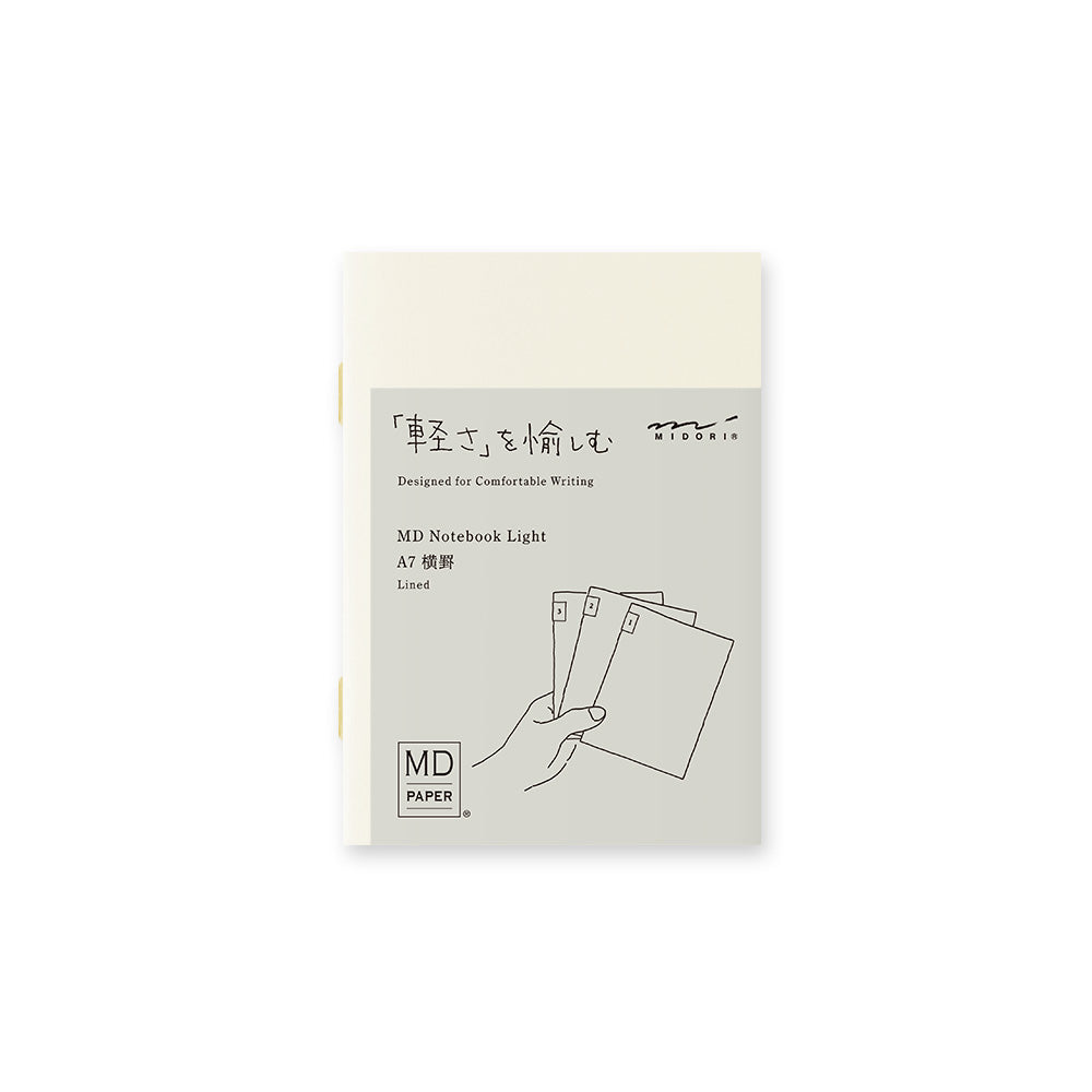 Midori MD Notebook Light A7 3Pk - Lined