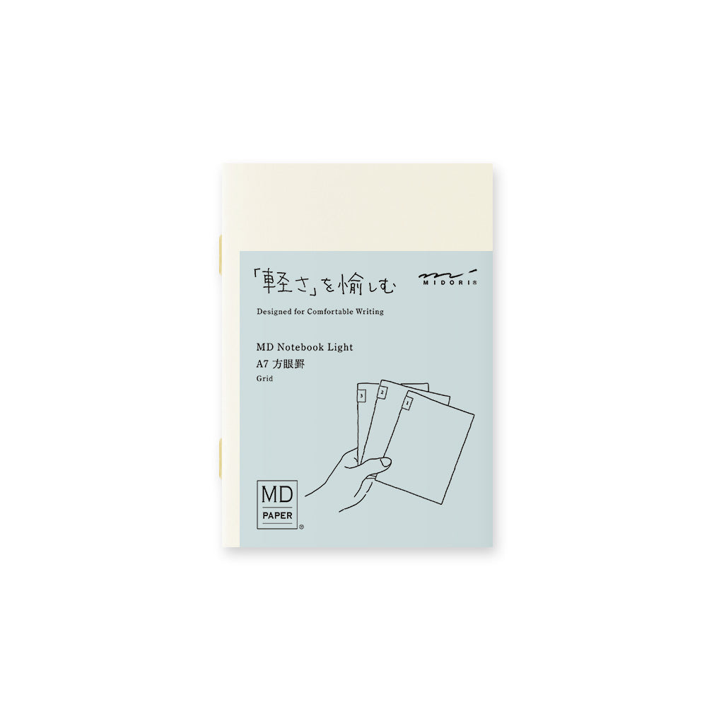 Midori MD Notebook Light A7 3Pk - Grid