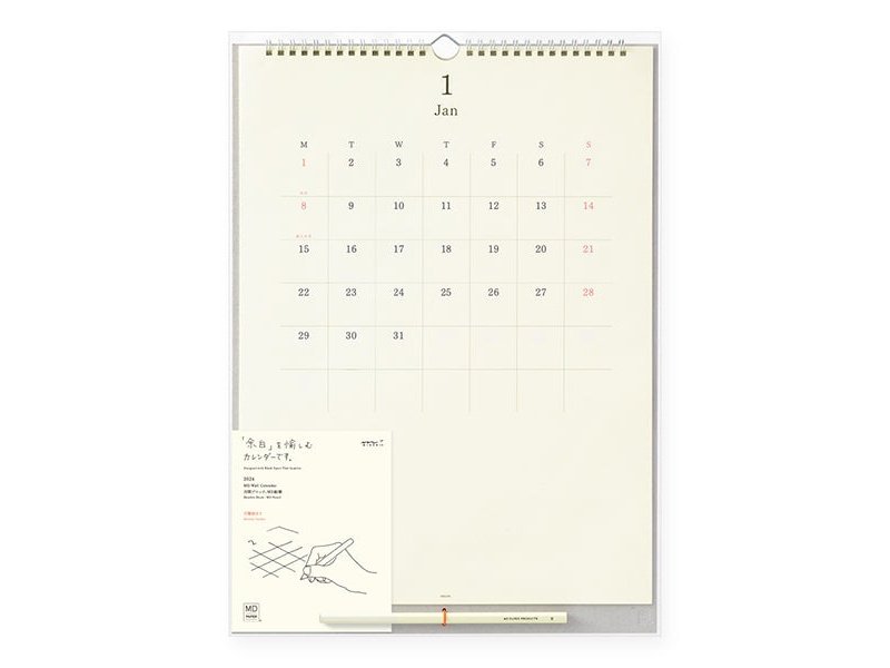 Midori MD Wall Calendar 2024