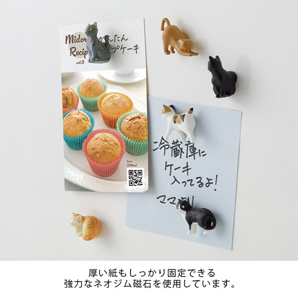Midori Magnet Sets Cat 6pc