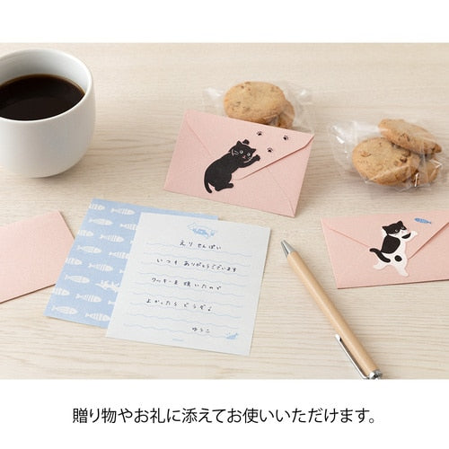 Midori Message Letter Set - Cat