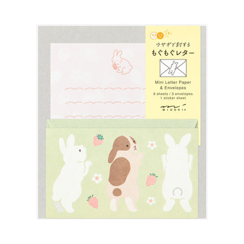 Midori Message Letter Set - Rabbit