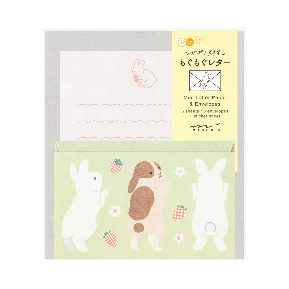 Midori Message Letter Set - Rabbit