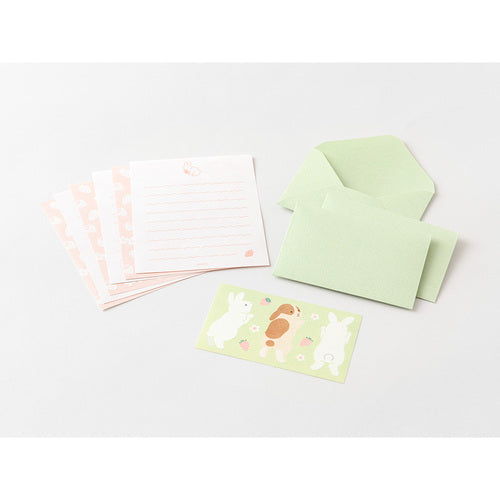 Midori Message Letter Set - Rabbit
