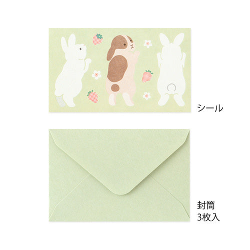 Midori Message Letter Set - Rabbit