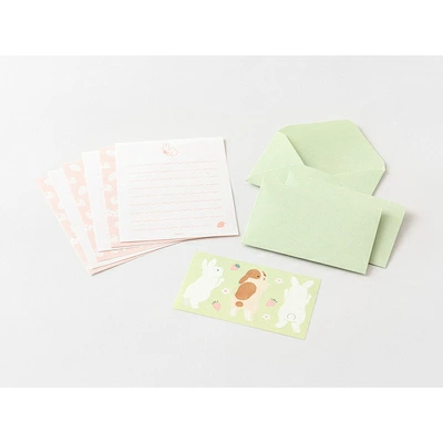 Midori Message Letter Set - Rabbit