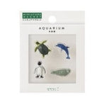Midori Mini Magnet Aquarium 4pc clear window retail package with sea animals