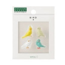 Midori Mini Magnet Bird 4pc