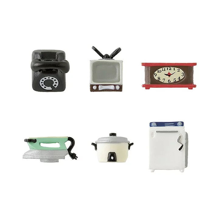 Midori Miniature Magnet 6pcs - Retro Appliances