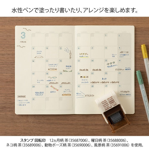 Midori Paintable Rotating Stamp Soft Colour