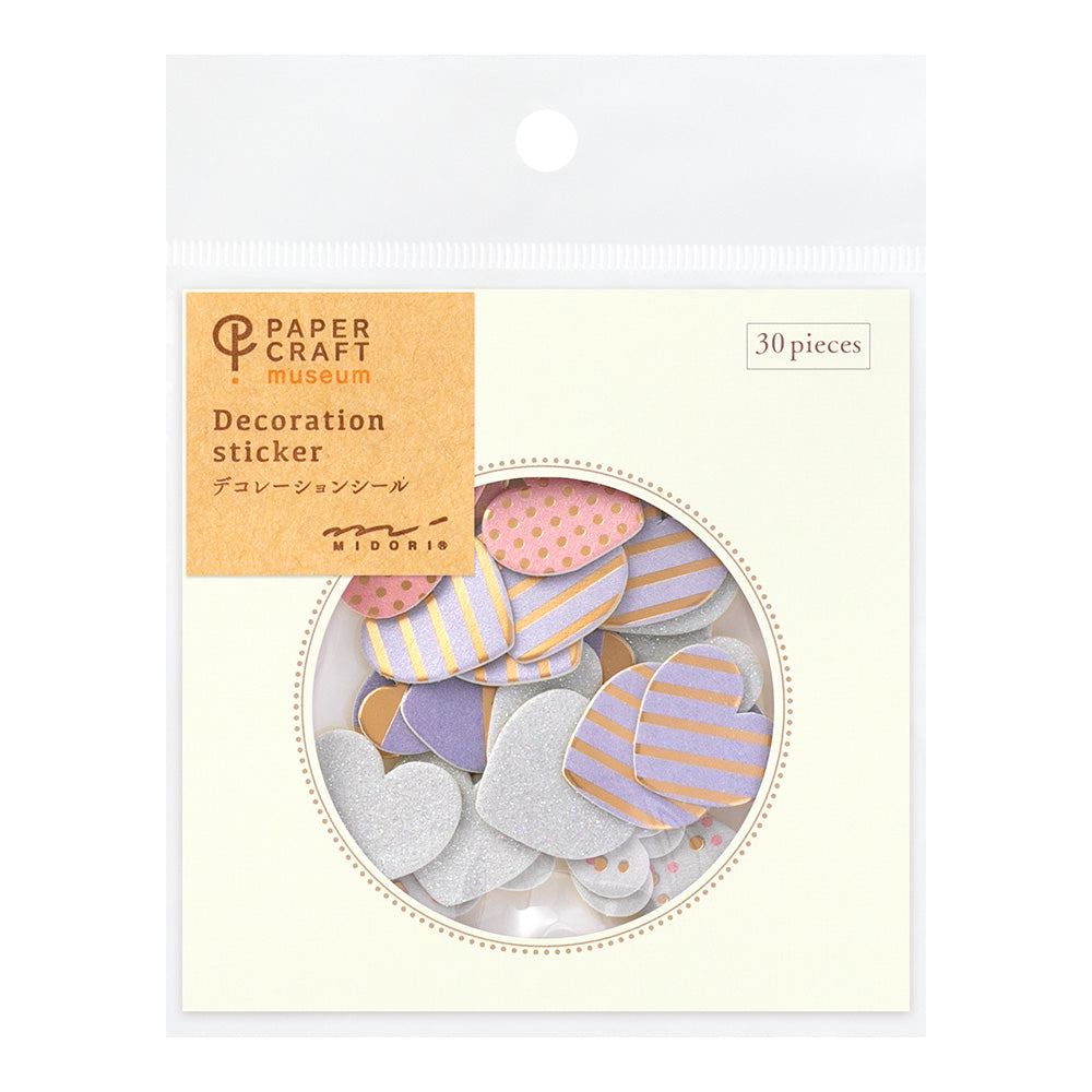 Midori Paper Craft Museum Decoration Sticker Heart