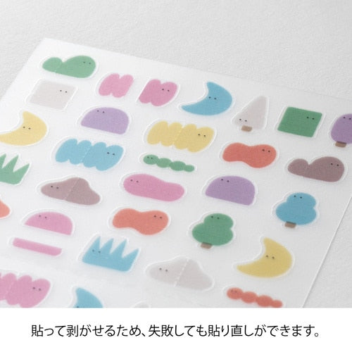 Midori Planner Sticker Bracket Loose Creatures