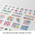 Midori Planner Sticker Margin Flower
