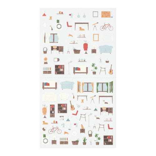 Midori Planner Sticker Margin Interior